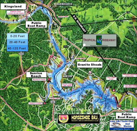 Lakes And Water Access In The Highland Lakes Area In The Texas Hill Country Fishmap 